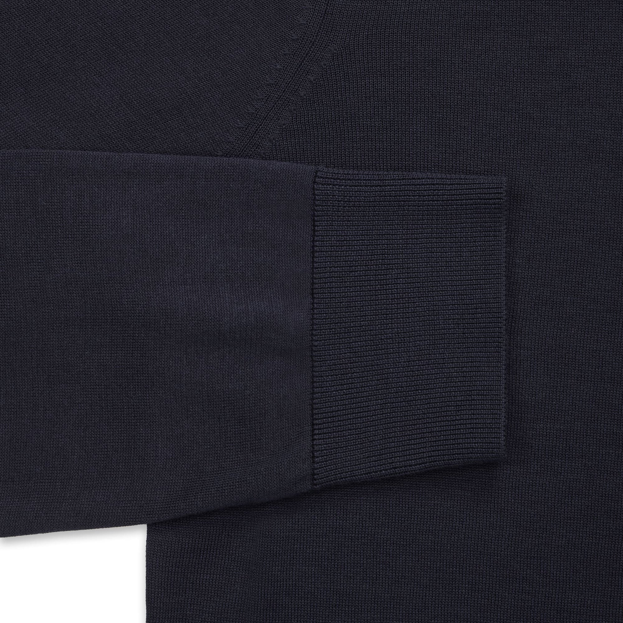 Maglia Girocollo Manica Lunga Seta e Cotone