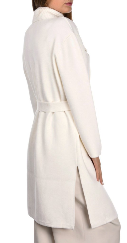 Cappotto Con Cintura In Maglia Gran Sasso