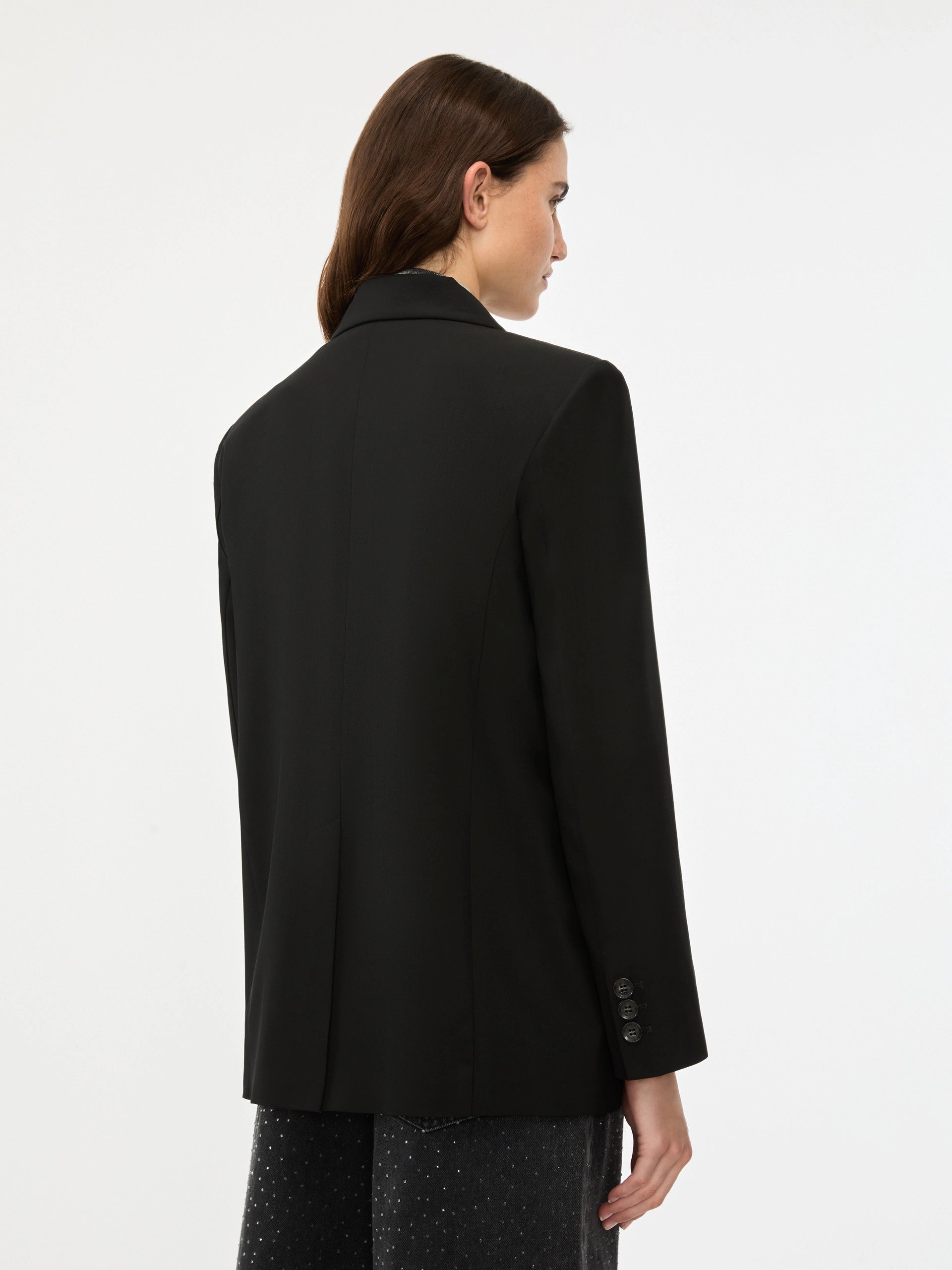 Blazer Doppiopetto In Misto Lana