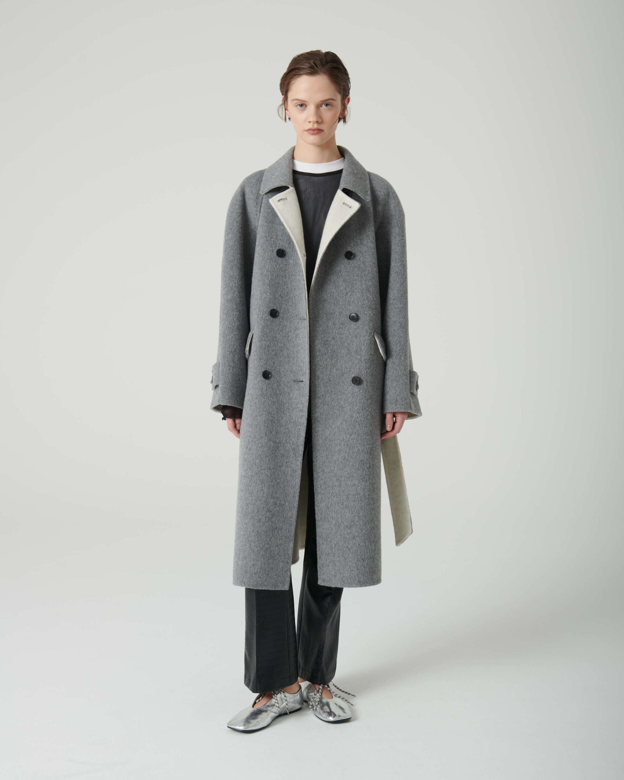 Cappotto Con Interno A Contrasto