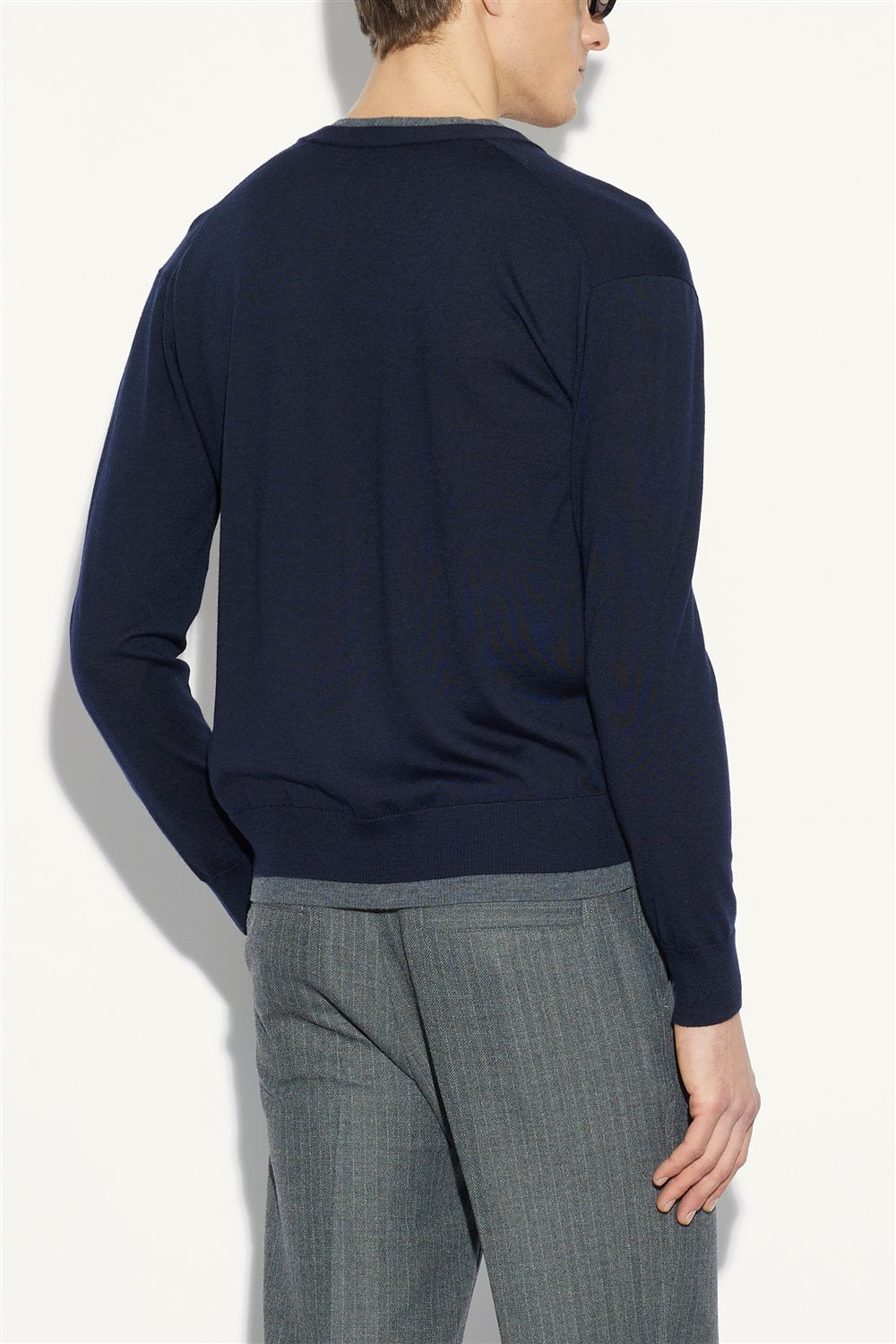 Cardigan Con Bordi A Contrasto