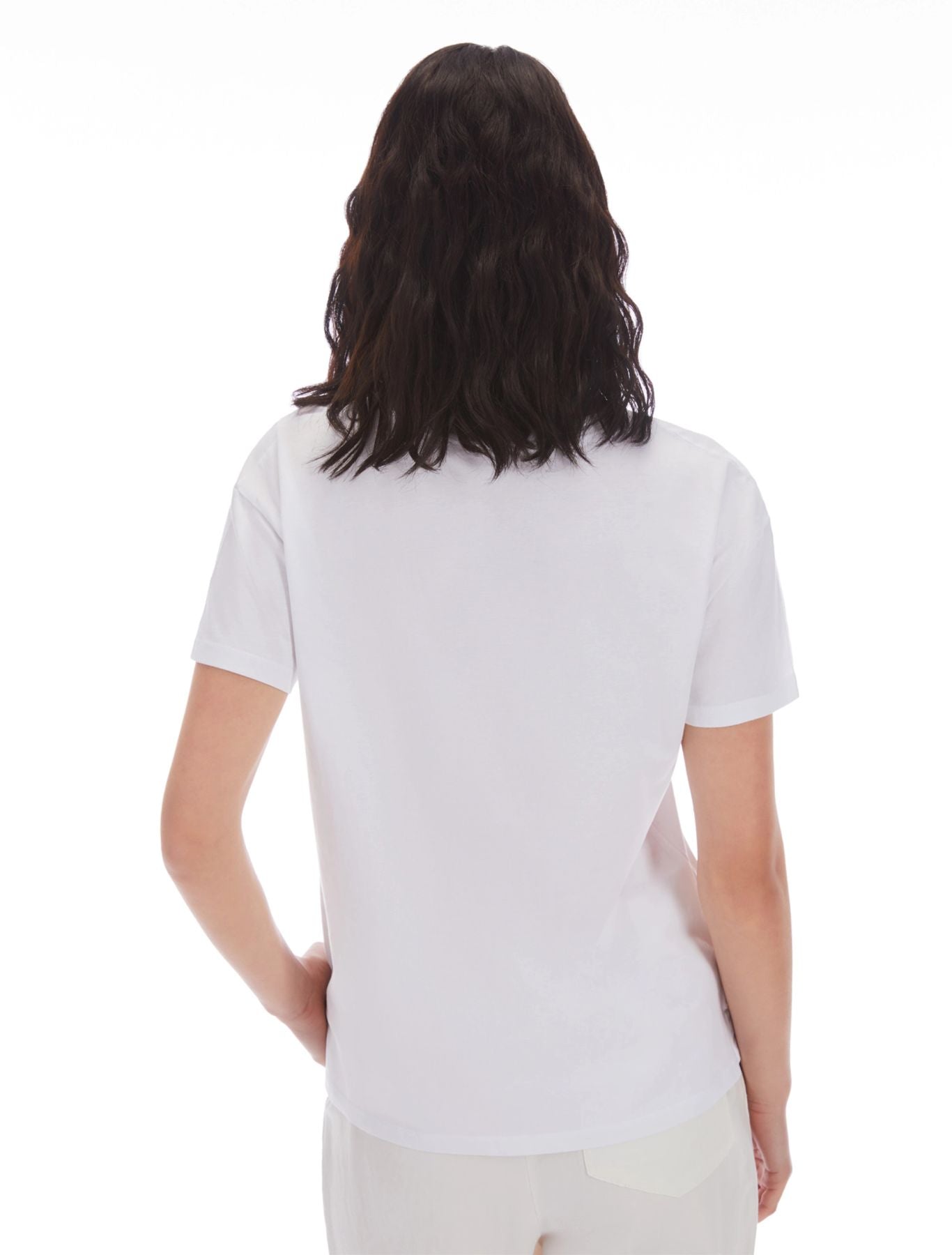 T-shirt in cotone con ricami