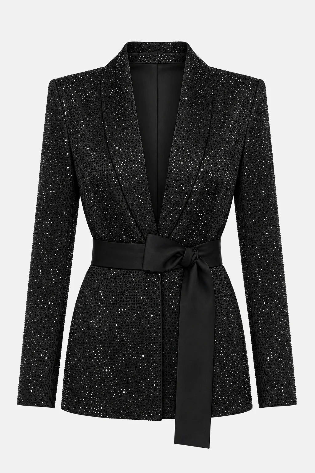 Giacca Strass Con Cintura