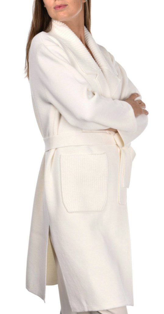 Cappotto Con Cintura In Maglia Gran Sasso