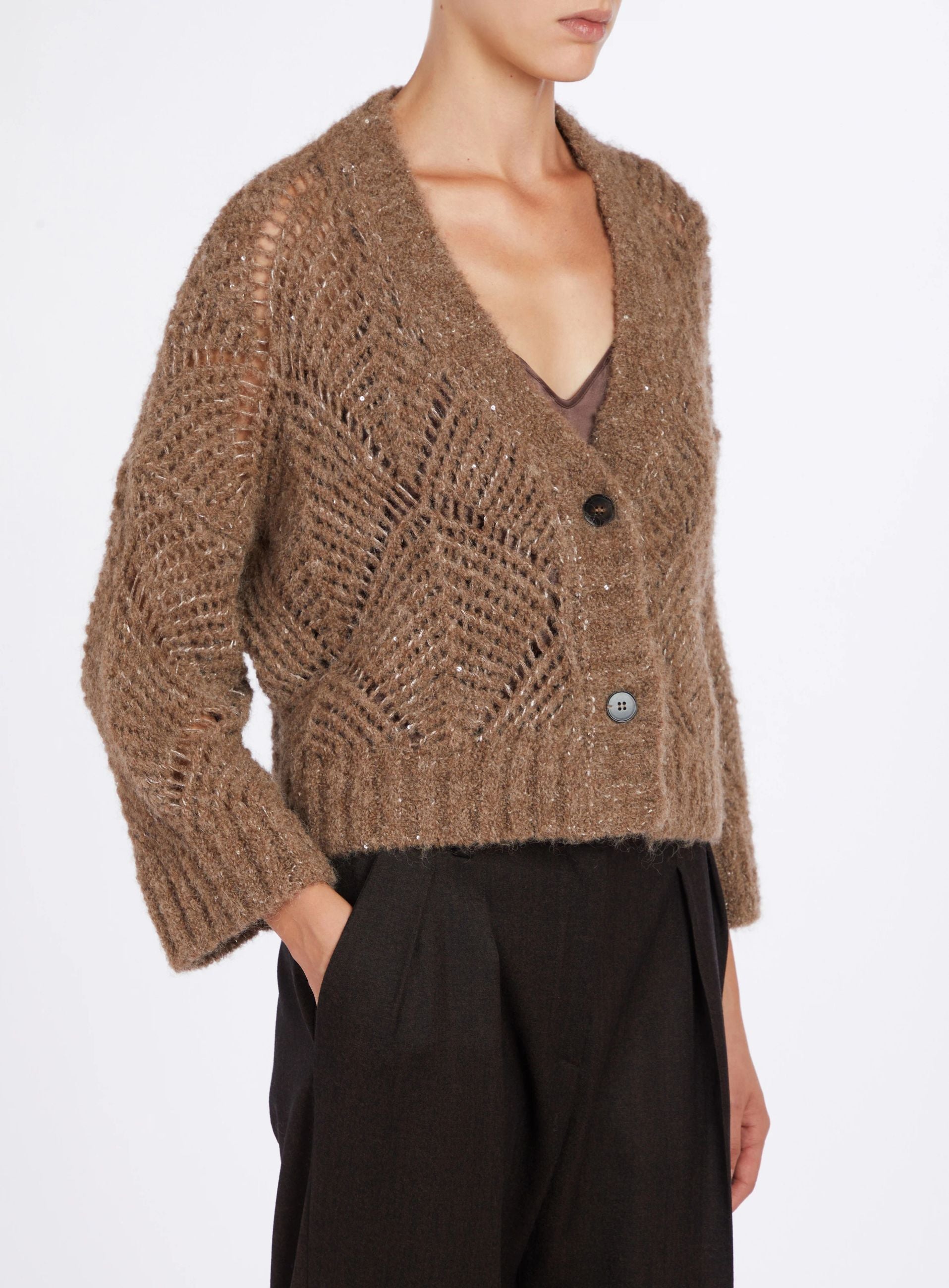 Cardigan in Alpaca