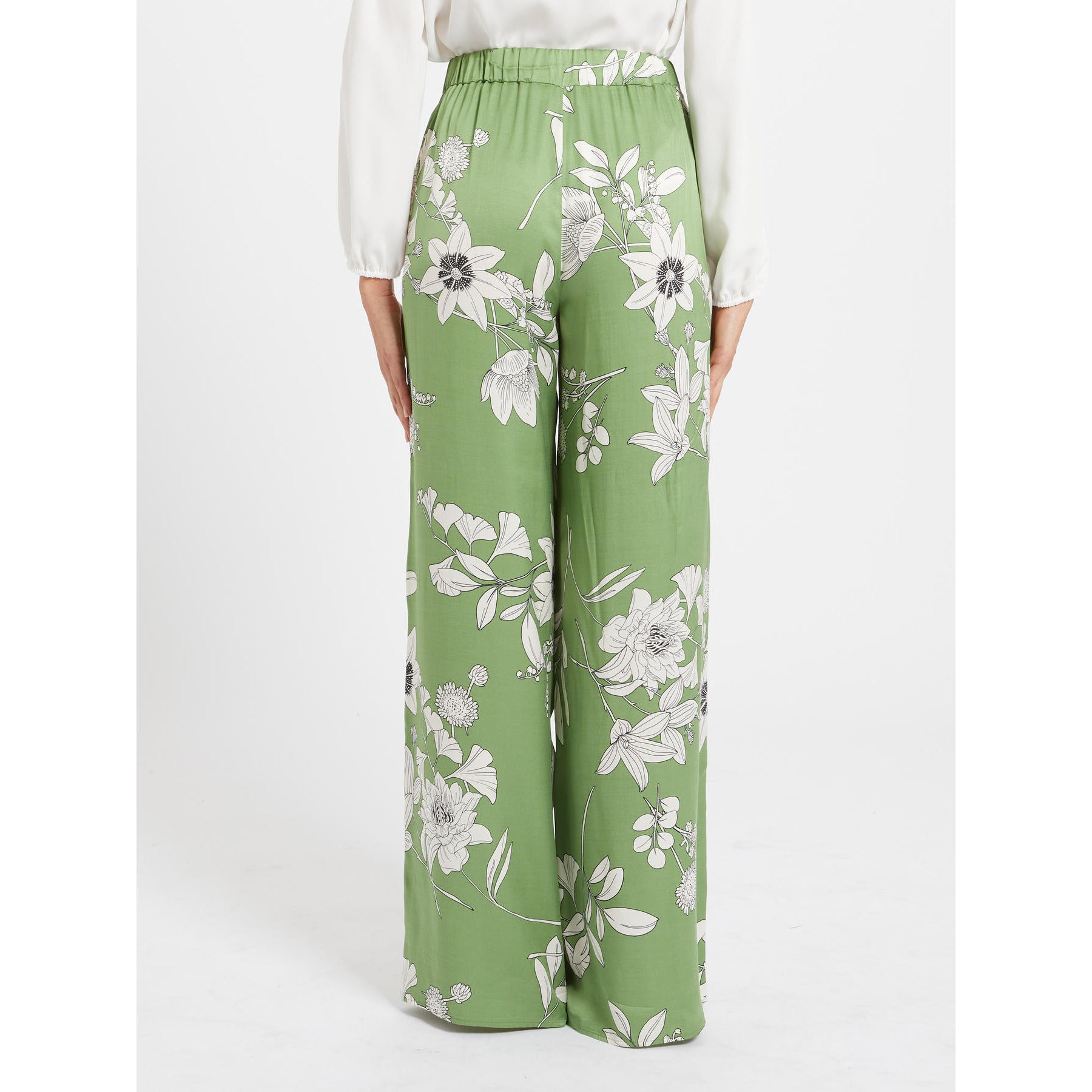 PANTALONE STAMPA TROPICAL FLOWERS