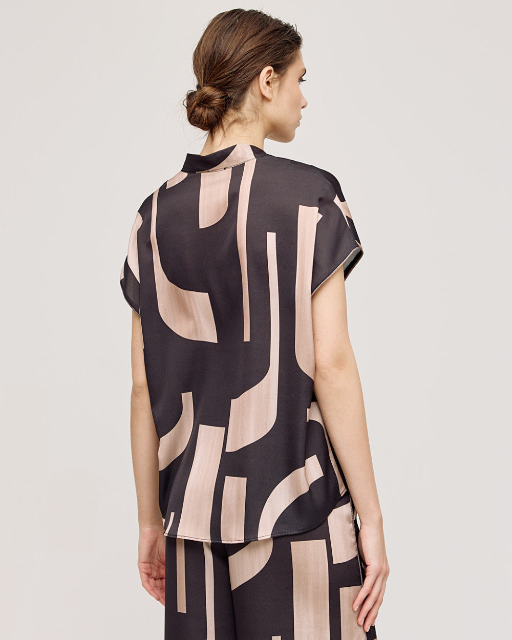 Blusa oversize stampata